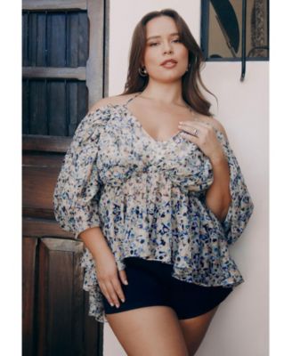 Women's Dramatic Off The Shoulder Top