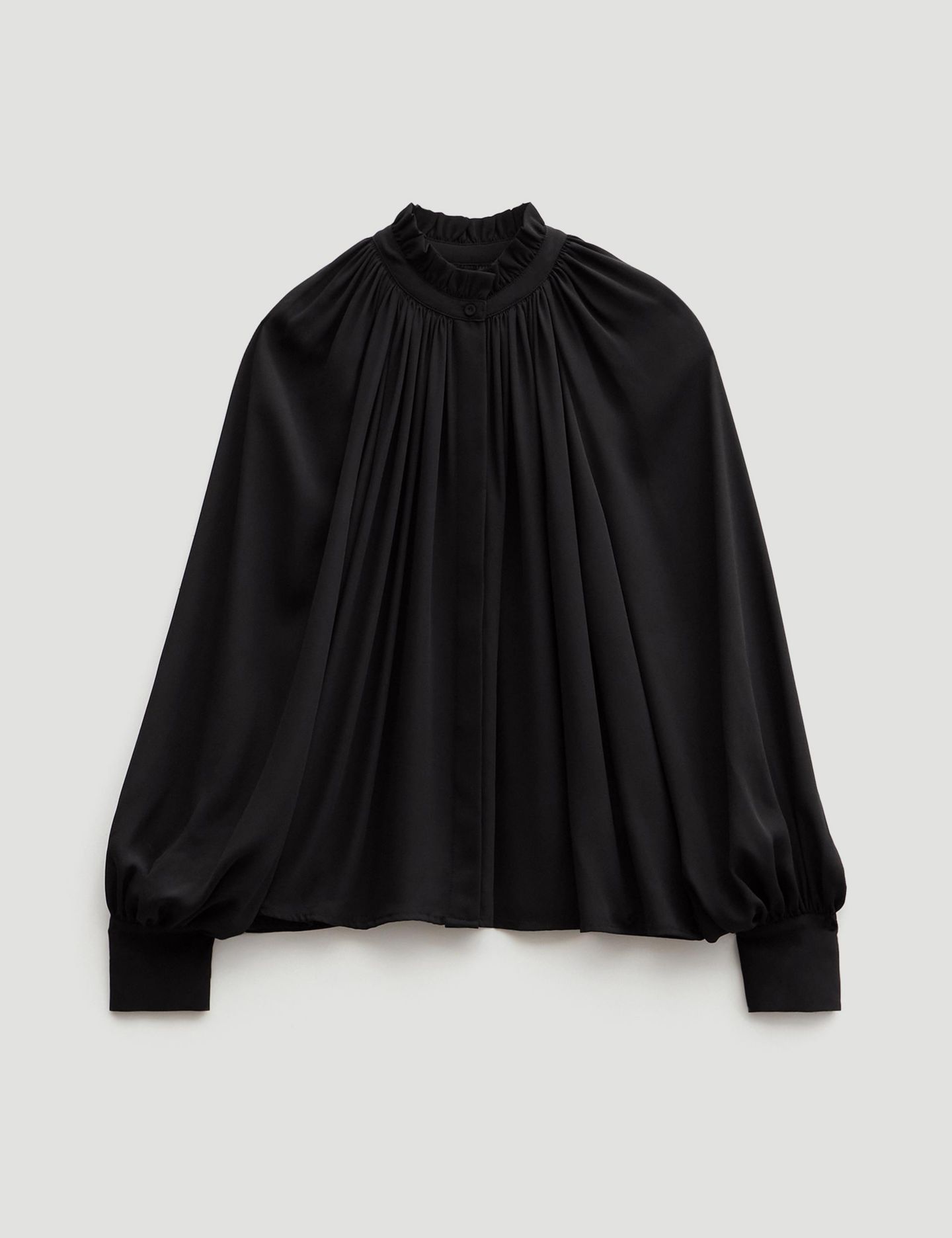 Женская блузка Hush Fleur Floaty Chiffon, цвет: Чёрный — фото 6