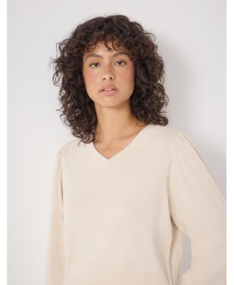 Women's Emily V-Neck Puff Sleeve Top