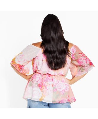 Plus Size Adelina Print Top