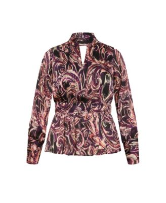 Women's Katya Ruched Peplum Top