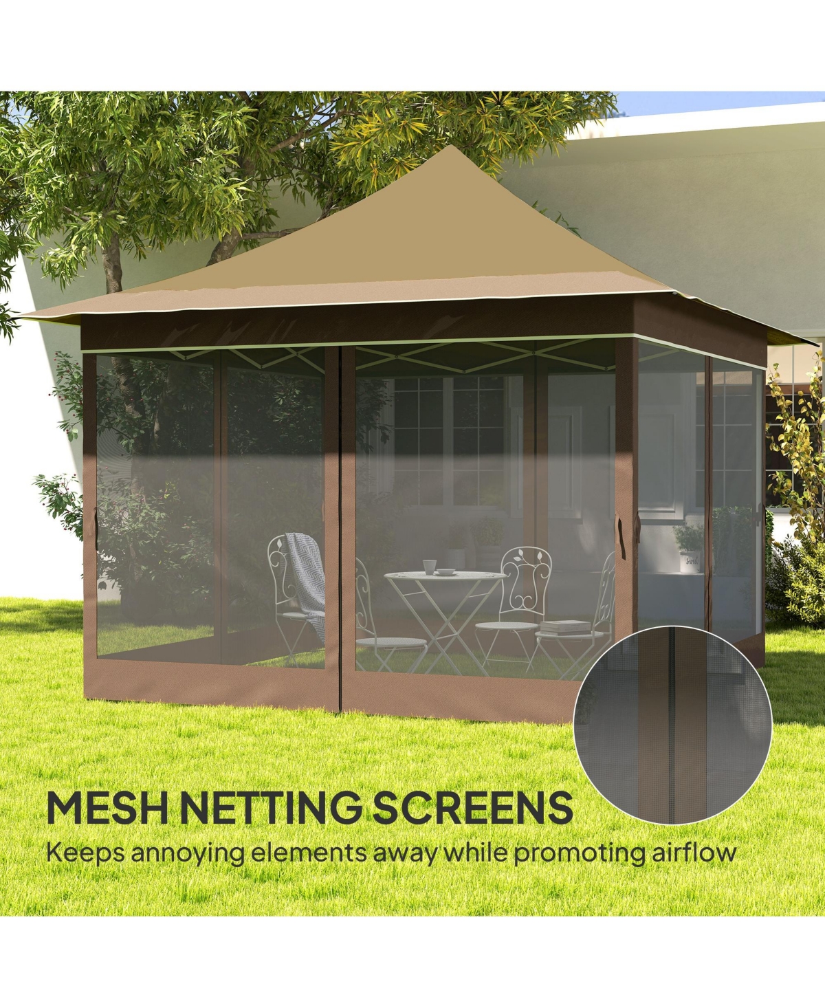 Outsunny 12 x ft. Pop Up Canopy Tent, Inst Shelter,