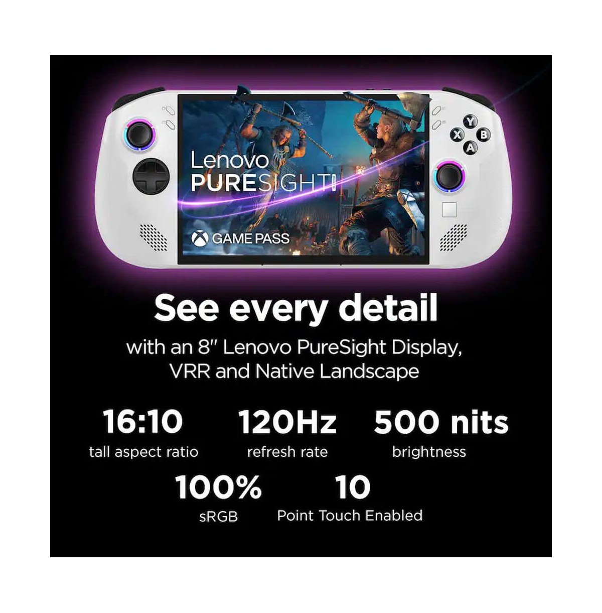 Legion Go S 8" Gaming Handheld Amd Ryzen Z1 Extreme 32GB Ram 1TB Ssd 120Hz - Glacier White