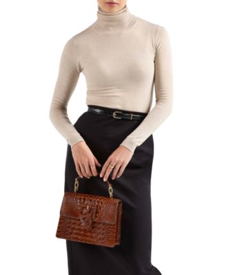 Hallie Medium Leather Satchel Bag