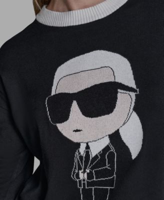 Women's Karl Emoji Crew Neck Sweater