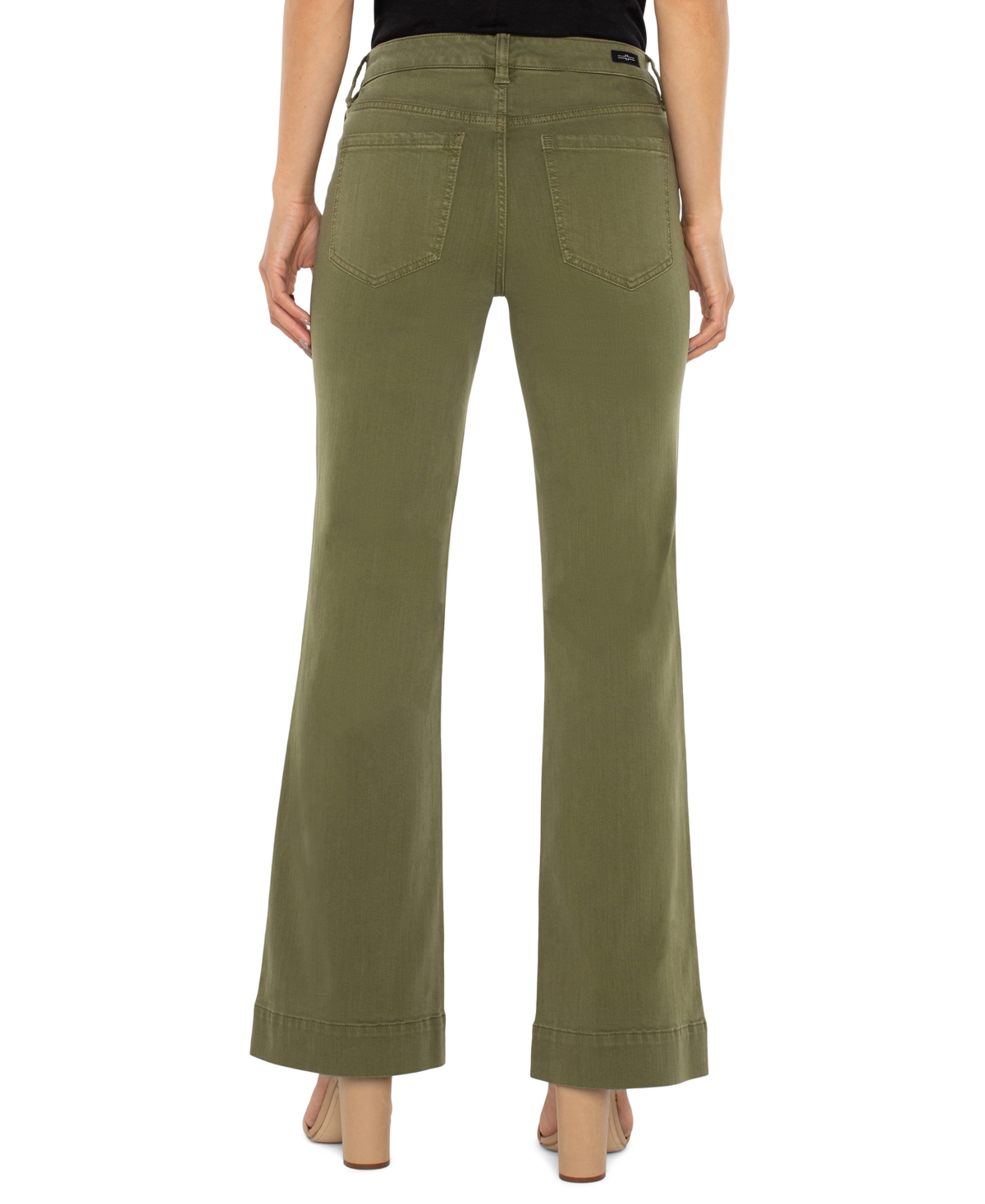 Liverpool Los Angeles Petite Hannah Flare Wide-leg Jeans In Multi