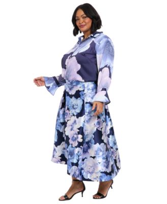 Plus Size Floral-Print Top