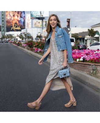 Small Leather Crossbody Bag Studded Purse Top Handle Structured Handbag