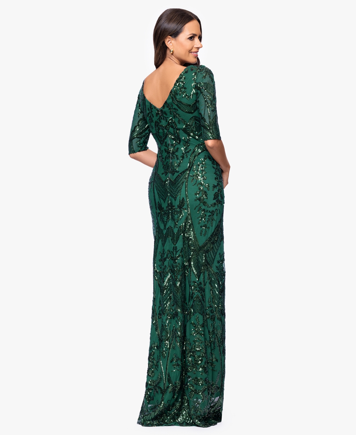 B & A By Betsy And Adam Women's V-neck Dress In Green