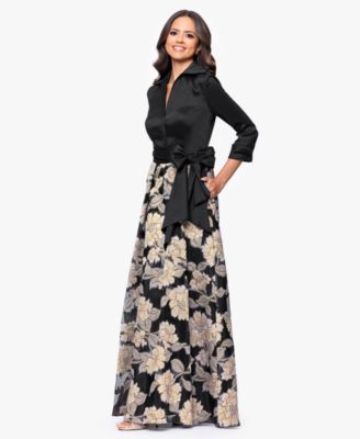 Women's Collared Long-Sleeve Shirt Dress