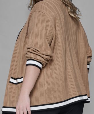 Women's Plus Size V-Neck Button Front Cardigan