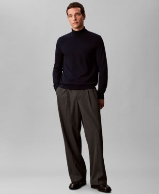 Men's Merino Wool Blend Turtleneck Sweater
