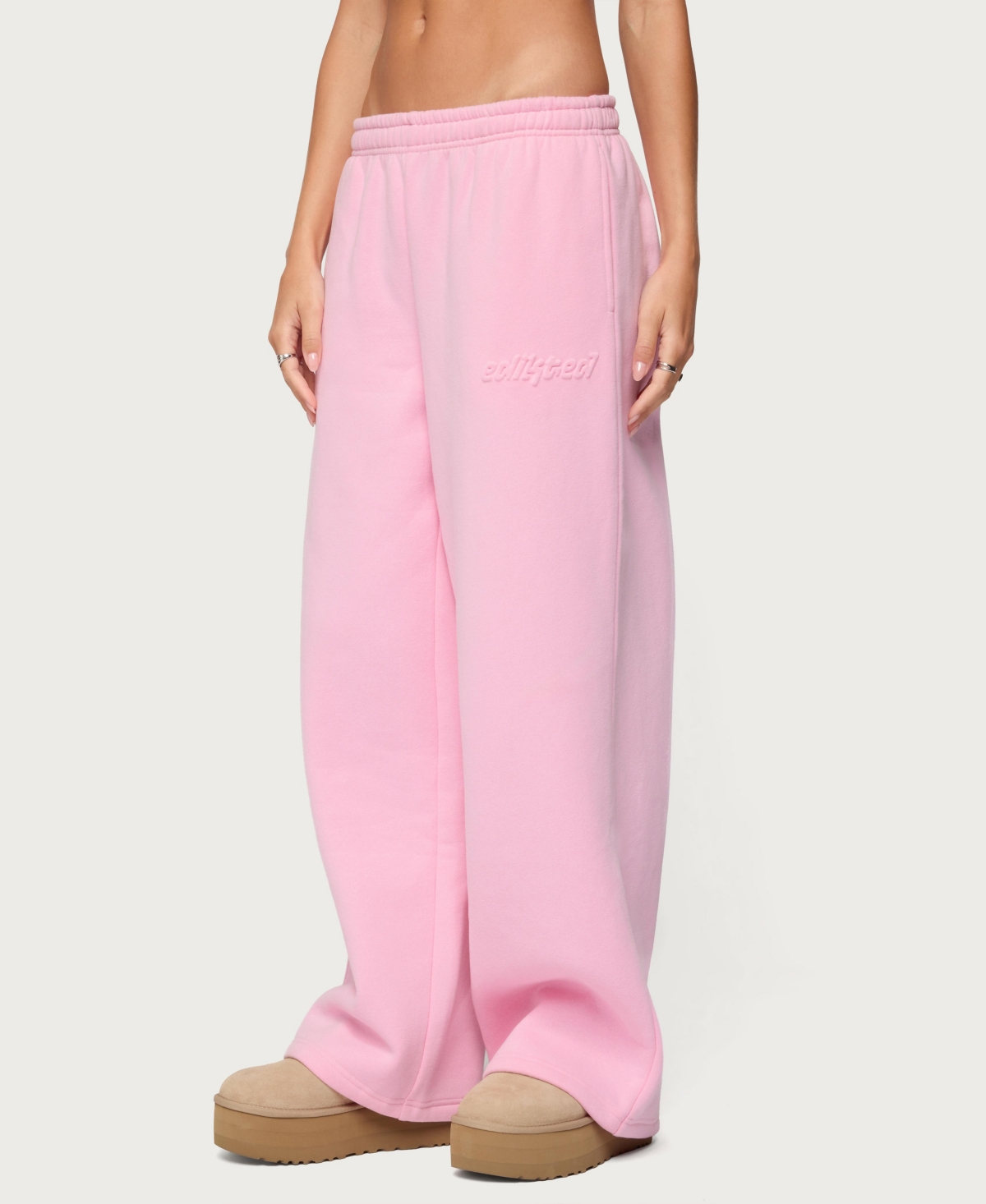 Edikted Women's Polyester Cotton Totally Sweatpants