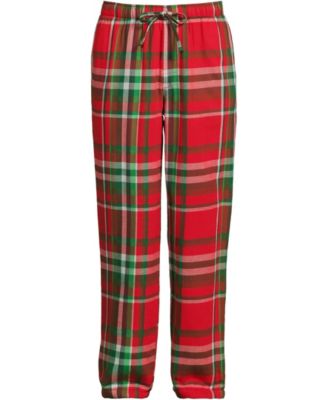 Men's High Pile Fleece Lined Flannel Pajama Pants