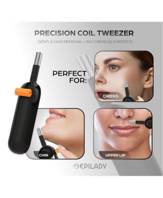Precision Coil Tweezer with Ergonomic Grip – One-Handed Hair Removal Tool for Face & Brows