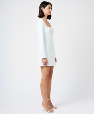 Women's Whisper Square Neck Long-Sleeve Mini Dress