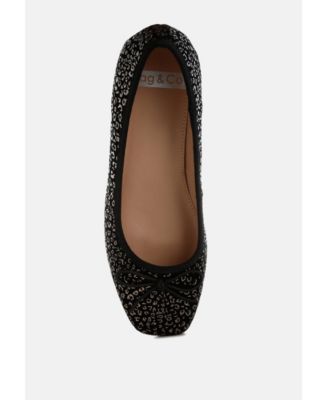 Womens Ningen Leopard Print Block Heel s Ballerinas