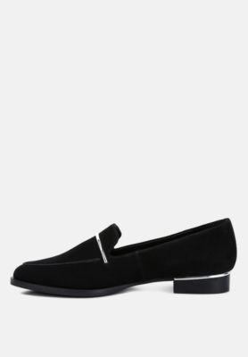 Rag and Co Womens Paulina Suede Slip On Loafers