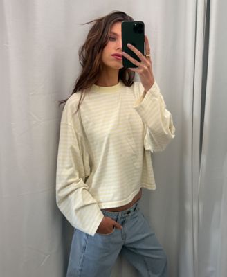 Women's Bloom Round-Neck Long-Sleeve Top