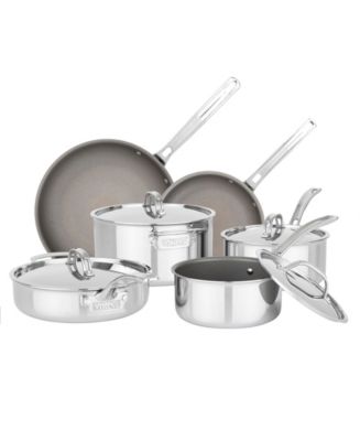 Viking Pure Glide Stainless Steel 10-Pc. Cookware Set - Macy's