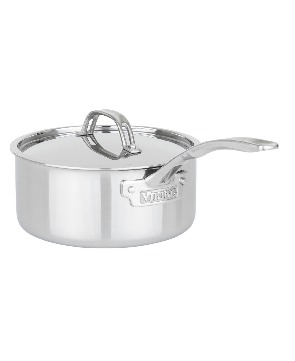 Viking Pure Glide Stainless Steel 3-quart Saucepan In Silver