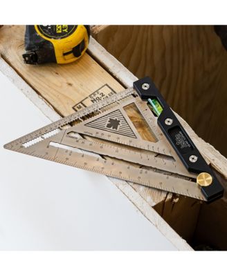 07430 Quick Angle Square Stainless Steel Speed Square with Built In Level - Imperial