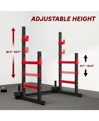 Adjustable Squat Rack, 660lbs Heavy Duty Barbell Rack,