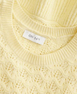 Women's Ruffle-Hem Sweater Top