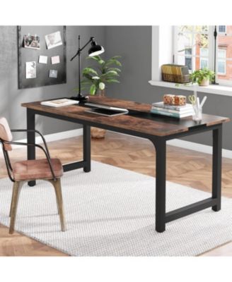 Large Executive Desk with Thicken Frame,70.8”Office Computer Desk,Modern Simple Workstation Business Furniture