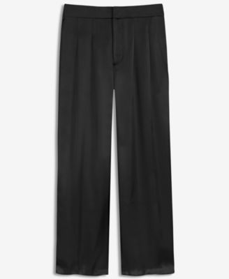 Women's Solid Satin Wide-Leg Pants, Macy's Exclusive