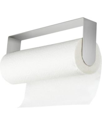 11.2"×1.8"×4.3"with 1.2"Paper Towel Holder Under Cabinet - Self Adhesive Paper Towel Rack Wall Mount for Kitchen,SUS-304 Stainless Steel Brushed