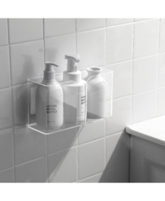 3 Pack Acrylic Cabinet Door Organizer, Kitchen Storage for Tupperware Lid, Wall Mounted Clear Bins for Pantry, RV, Heavy Duty Slim Basket