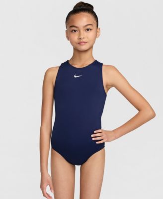 Nike Gymnastics - Girls 7-16 Gymnastics Navy Strappy Performance Leotard