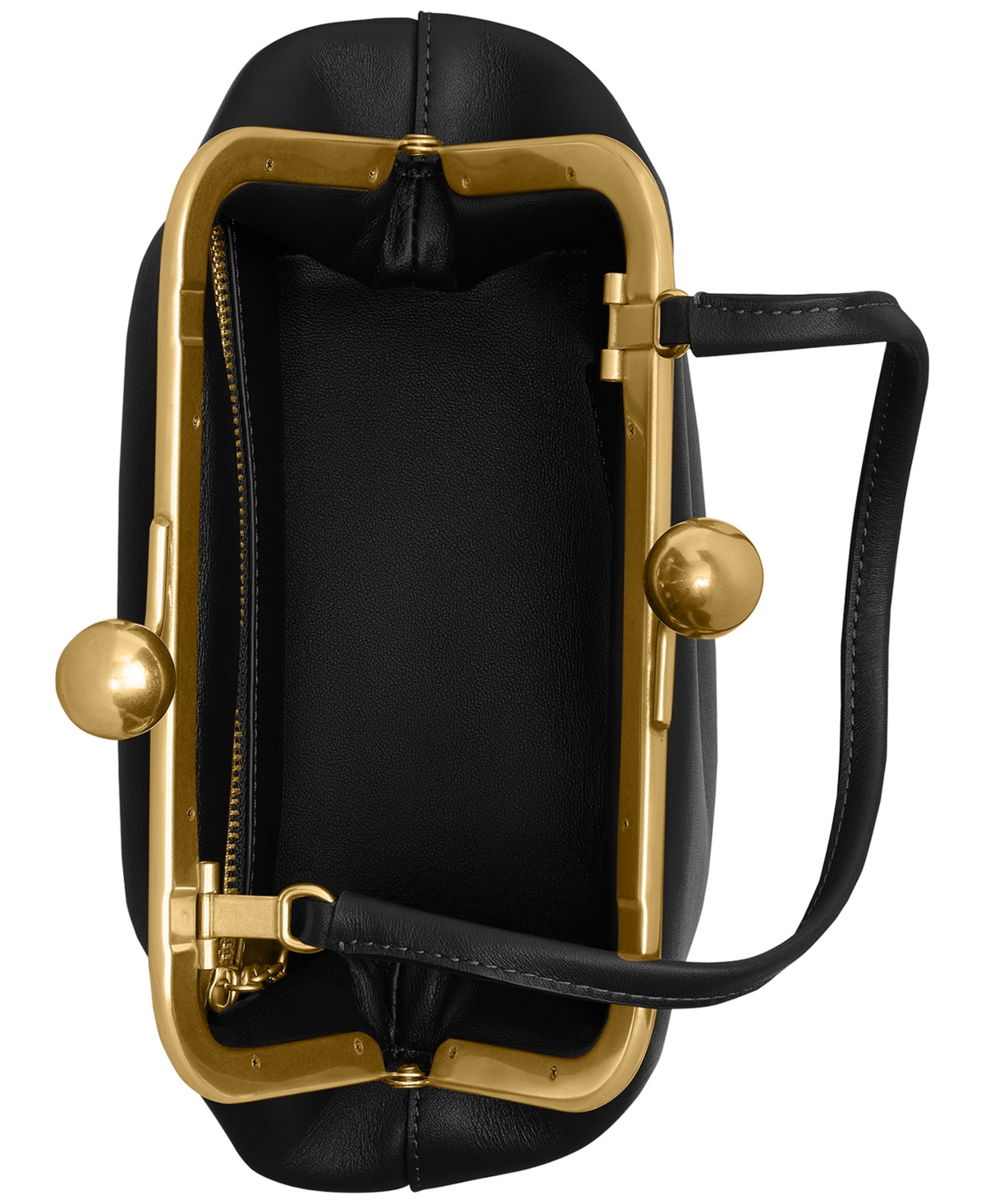 Coach Glovetanned Leather Kisslock Frame Bag