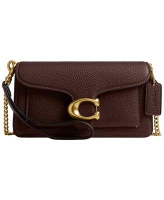 COACH - Polished Pebbled Leather Tabby Chain Crossbody Bag
