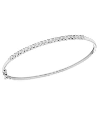Macy's - Diamond Bangle Bracelet (1 ct. t.w.) in 14K White Gold