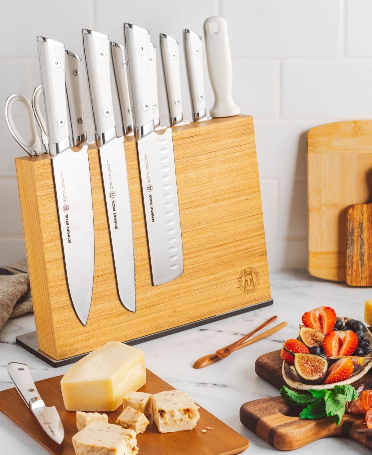 Schmidt Brothers Professional 14-Pc. Knife Block Set