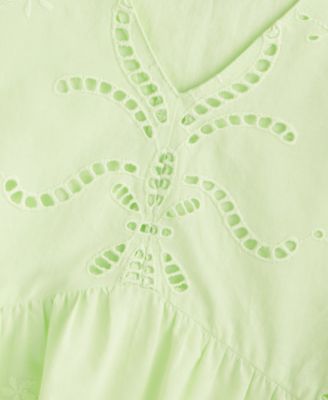 Women's Cutwork V-Neck Tank Top