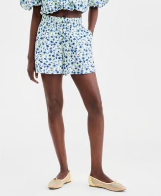 Women's Ditsy Floral Pull-On Shorts, Macy's Exclusive