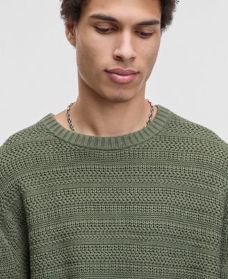 Men's Relaxed-Fit Textured Sweater