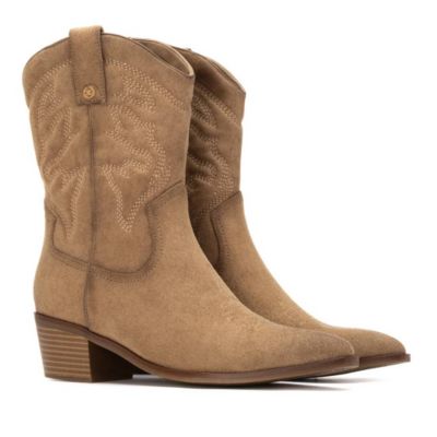 Women's Suede Italian Western Booties
