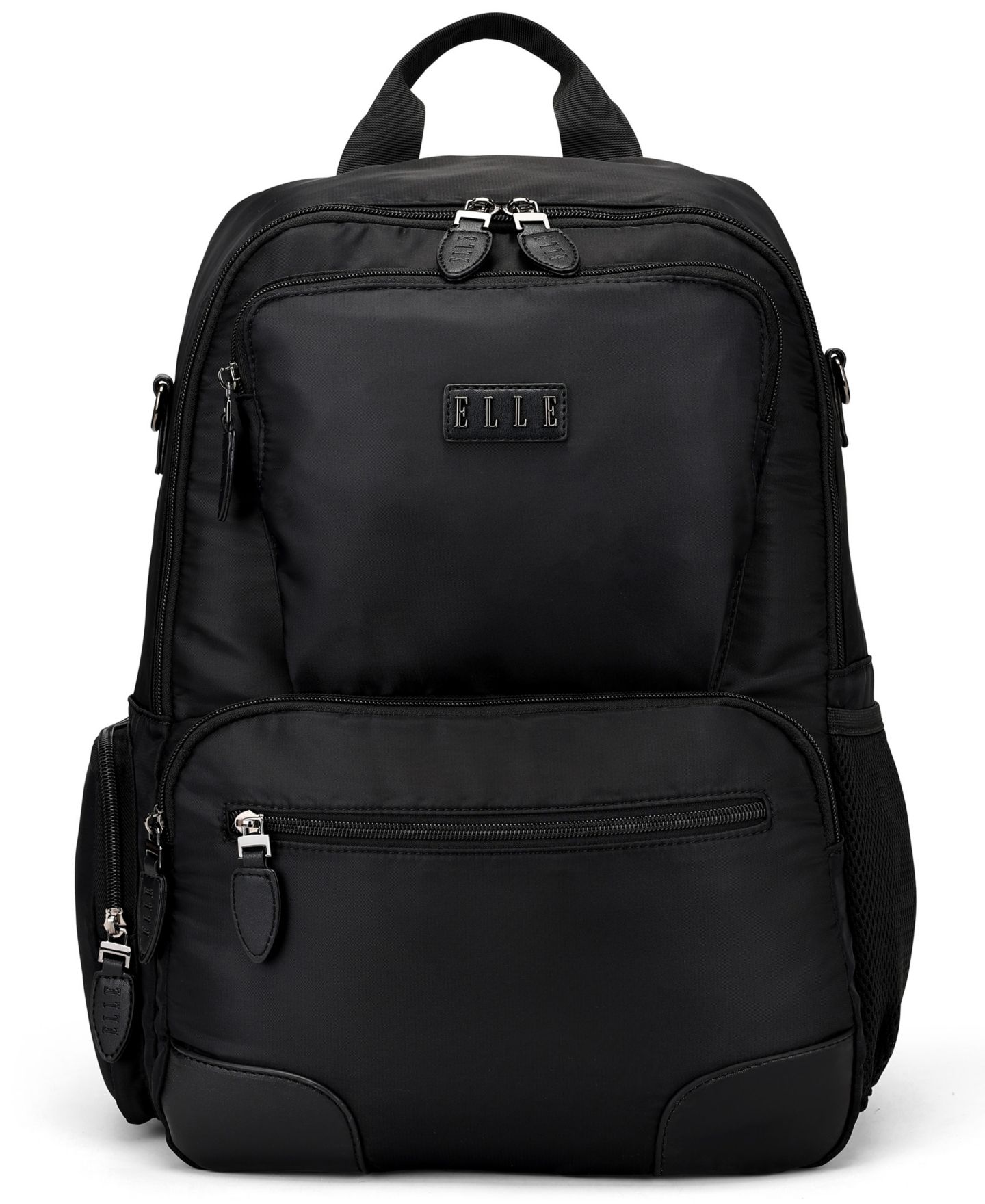 Рюкзак ELLE Voyage 17.5" Twill and Faux Leather, цвет: Чёрный — фото 1