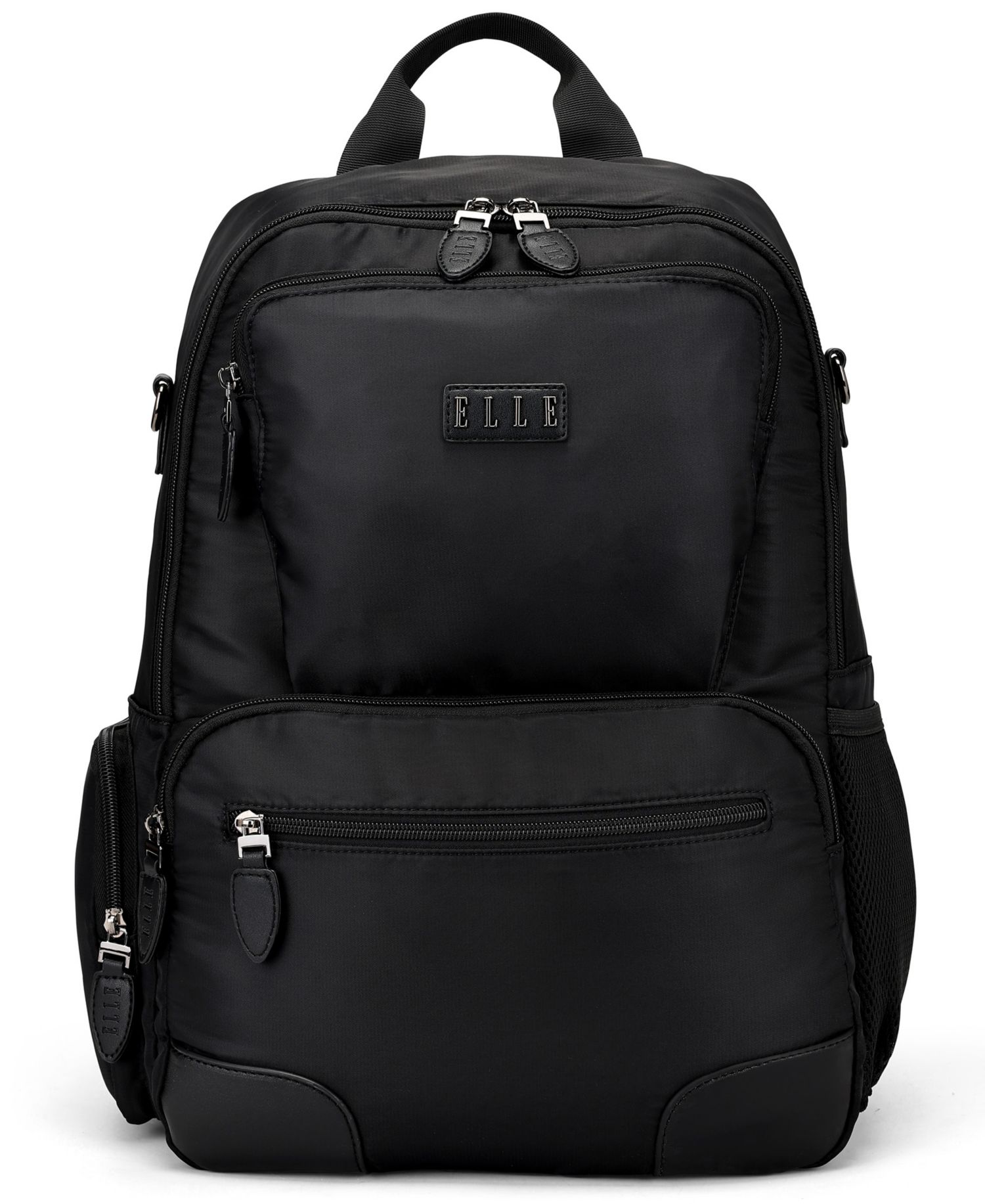 Voyage 17.5" Twill and Faux Leather Backpack