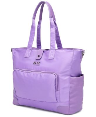 Voyage 14.5" Twill and Faux Leather Weekender Tote Bag