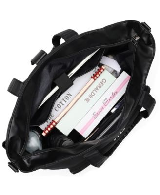 Voyage 14.5" Twill and Faux Leather Weekender Tote Bag