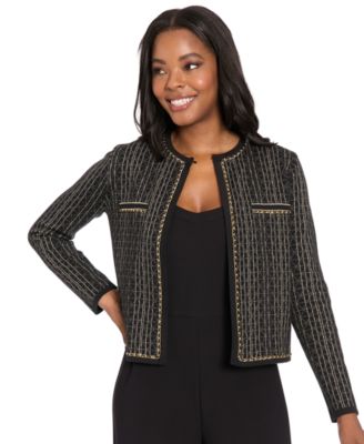 London Times - Women's Crewneck Cardigan