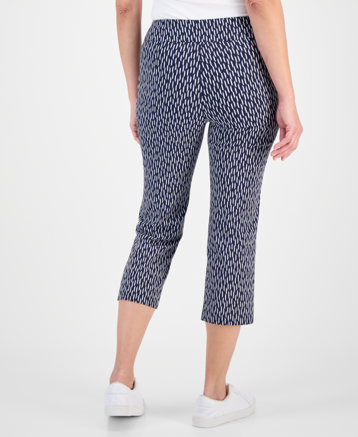 Jm Collection Women's Printed Pull-On Capri Pants, Macy's Exclusive