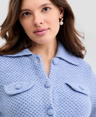 Women's Collared Sweater Jacket, Macy's Exclusive
