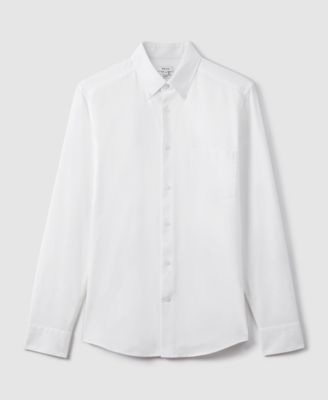 Men's Slim-Fit Button-Down Collar Cotton Oxford Dress Shirt