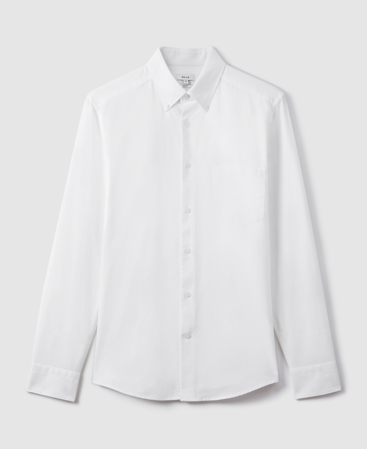 Reiss Men's Slim-fit Button-down Collar Cotton Oxford Shirt In White